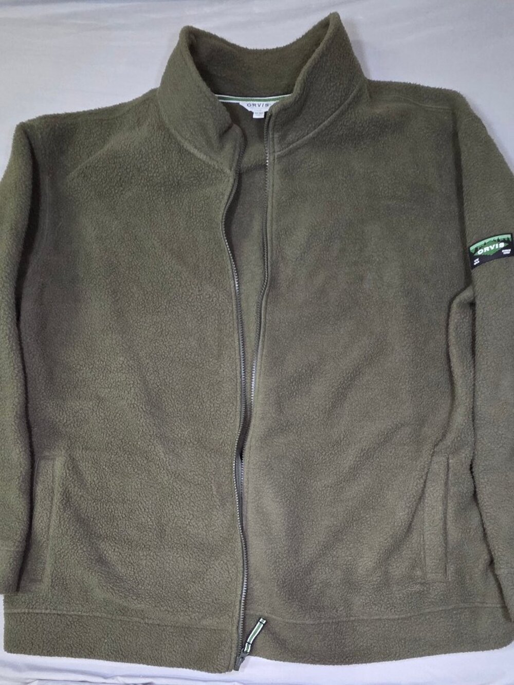 Orvis Classic Olive Full-Zip Fleece 3XL